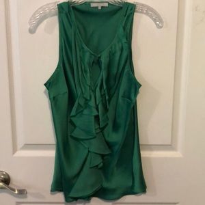 Green Satin Blouse
